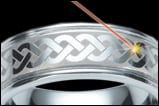 laser marking a ring